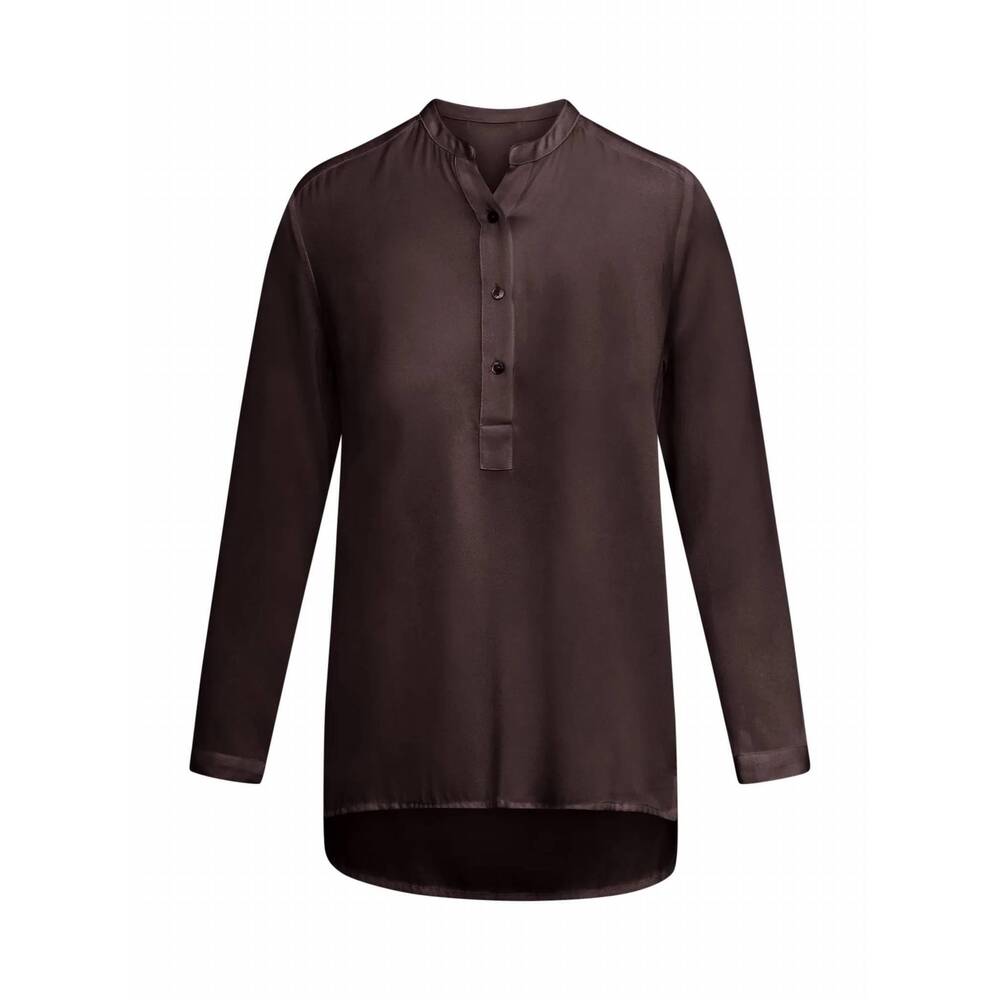 NEW NOUVELLE / SILK95FIVE women's montenegro tunic in chocolate